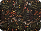 Black Mushrooms Butterfly Dish Drying Pad 18 x 24 Inch by APORTT