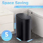 2 Pack 5 Gallon Bathroom Trash Can - Image 3