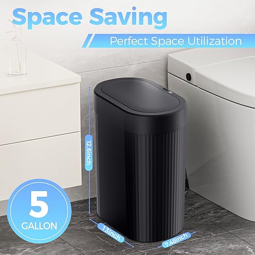 3 Pack 5 Gallon Bathroom Trash Can - Image 3