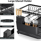 2 Tier Dish Drying Rack, Expandable Two Tier Dish Rack - Image 5