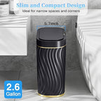 steo spce Automatic Motion Sensor Bathroom Small Trash Can - Image 3