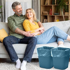 Hoolerry 9 Pieces Garbage Can 2 Gallon Small Trash Cans Bulk Bathroom Trash Bin - Image 6