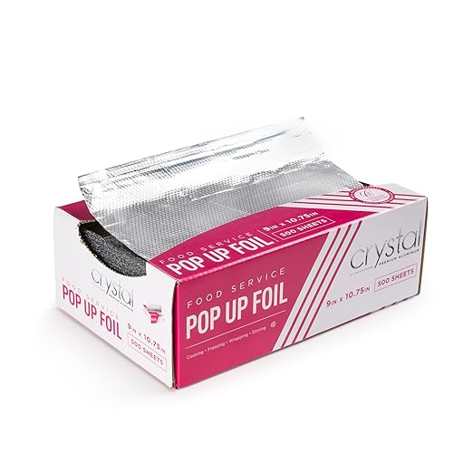 Crystal by crystalware FPU9103000B Premium Aluminum Foil Pop Up Sheets by EskayProducts