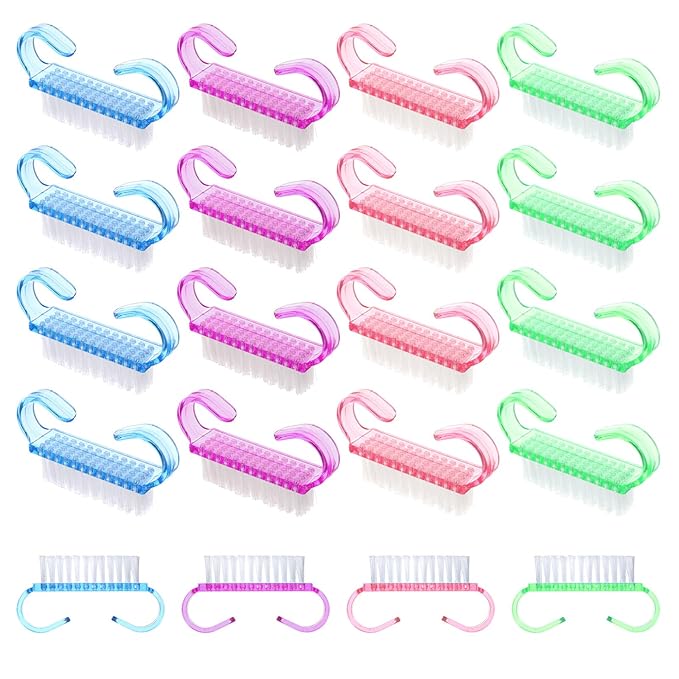 20 PCS Nail Brush for Cleaning Fingernails, Nylon Nail Cleaning Brush, Small by Unknown