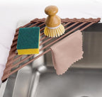Tomorotec Compact Silicone-Coated Triangle Dish Drying Rack by Tomorotec