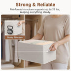 StorageWorks Foldable Shelf Organizer Bins, Closet Storage Baskets - Image 7