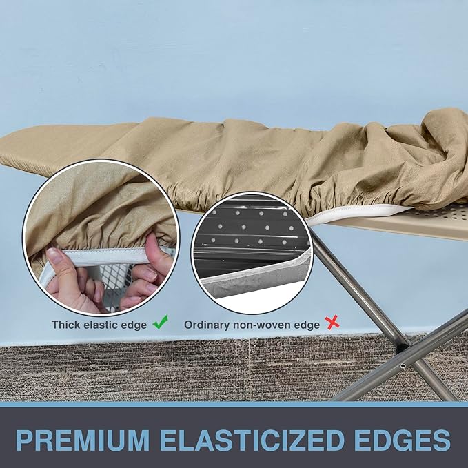 Ironing Board Cover and Pad, Standard Size 15x54, Thick Padding, Elastic Edge - Image 3