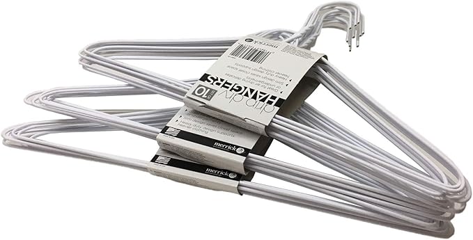 Pack of 30 Wire Hangers Steel Metal Drip Dry Coat Clothes Hangers -Metal Coat - Image 3