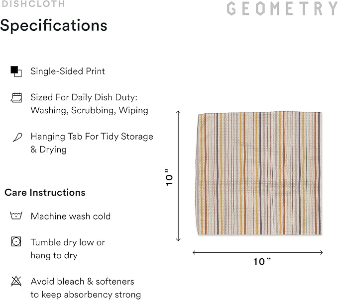 GEOMETRY Kitchen Dish Cloths - Image 6