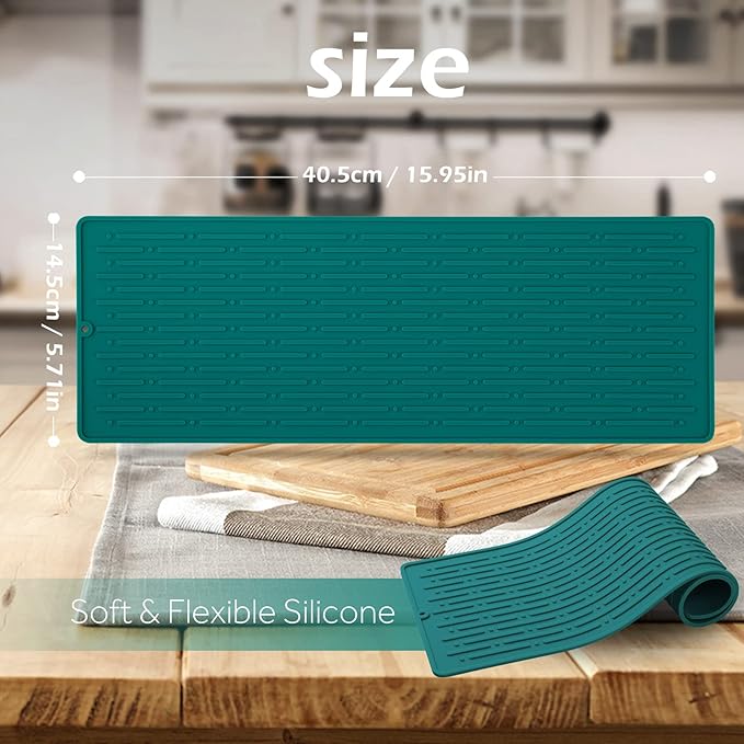 Dish Drying Mats, Heat-resistant Silicone Mat - Image 2