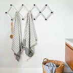 WGFKVAS 2 Pack Expandable Coat Rack, Accordion Wall Hanger, Wooden Hat Rack - Image 4