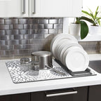 Findosom 2PCS 12" x 20" Dish Drying Mat & 24" x 5.5" Sink Splash Guard - Image 6