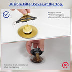 Universal Bathtub Drain Stopper Shower Drain Hair Catcher, Tub Stopper - Image 4