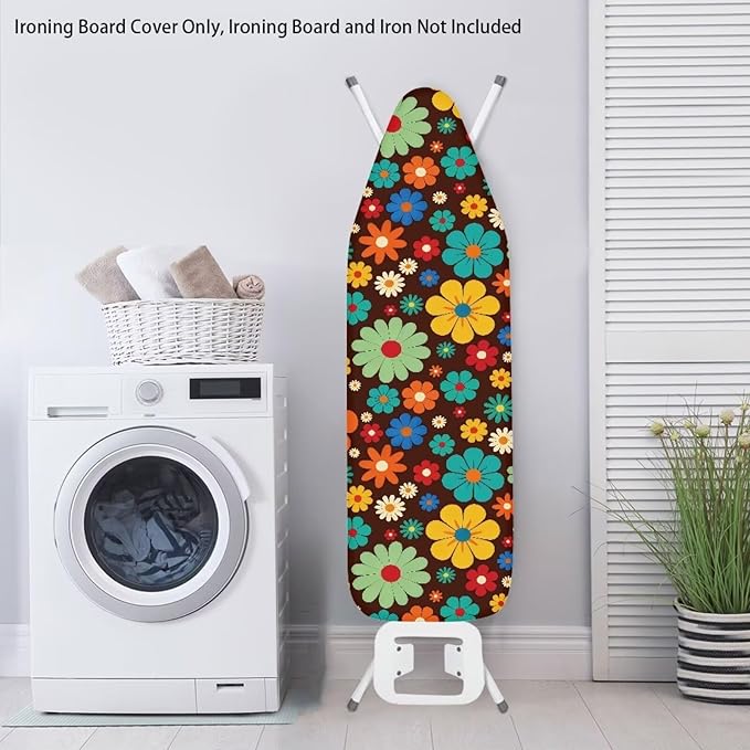 Hippie Flower Design Extra Thick Ironing Board Covers - Image 3