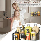 Hanging Wall Wire Basket-4Pack, Large Metal Organizer Baskets & Bathroom Shower - Image 3