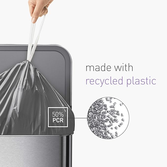 simplehuman Code M 80 Count, Genuine Odorsorb Custom Fit Liners, Drawstring - Image 3