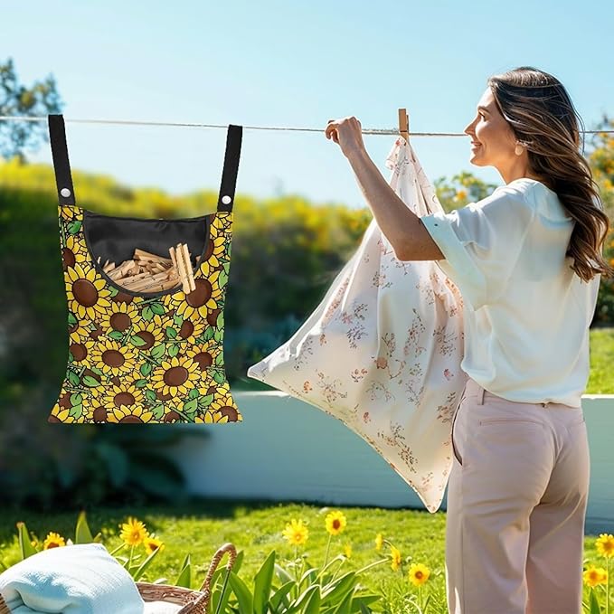 2 Pcs Clothes Pin Hanging Bag - Image 2