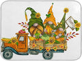 ALAZA Thanksgiving Truck with Fall Gnomes Dish Drying Mat by ALAZA