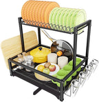 Simple Trending Dish Drying Rack, 2-Tier Dish Rack by SimpleTrending