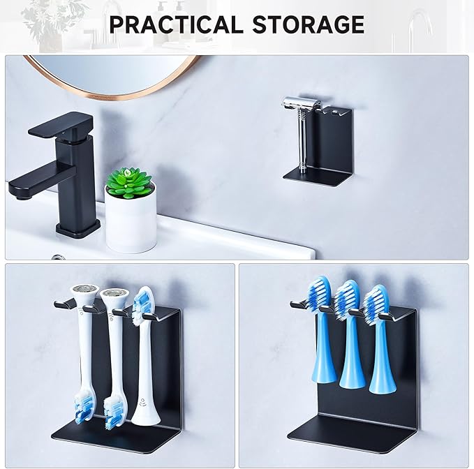 Electric Toothbrush Head Holder, Oukimly Toothbrush Holder Wall Mounted or - Image 7