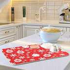Christmas Snowflake Ball Baubles Dish Drying Mat - Image 2