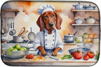 Caroline's Treasures DAC6314DDM Redbone Coonhound The Chef Dish Drying Mat by CarolinesTreasures