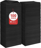 Orighty Black Microfiber Cleaning Cloth, 100 Pack Highly Absorbent Cleaning by AllRightinOrighty