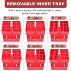 FULLCASE Battery Storage Organizer Box, Holder Container - Image 3