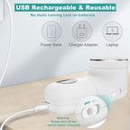 Fabric Shaver, Electric Lint Remover, USB Rechargeable Sweater Shaver, Cordless - Image 4