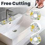 Lemon Mexican Blue Tilt Kitchen Sink Splash Guard Faucet Mat 1 Pcs, Absorbent - Image 3