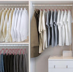 IEOKE Velvet Hangers 50 Pack: Felt Clothes Hangers Heavy Duty Shirt Sweater - Image 2