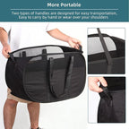 2 Pcs Collapsible Laundry Baskets, Tear Proof Pop Up Laundry Hamper - Image 6