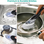 Soap Dispensing Dish Brush, Dish Scrub Brush - Image 5