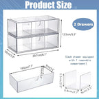 BTSKY 2 Pack Clear Acrylic Battery Storage Organizer - Image 3
