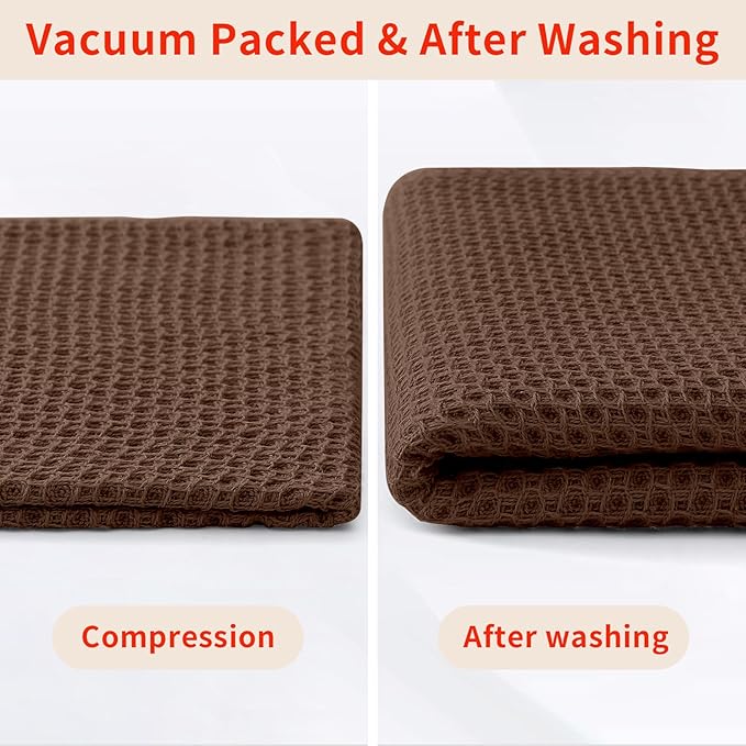 Homaxy 100% Cotton Waffle Weave Kitchen Dish Towels, Ultra Soft Absorbent Quick - Image 8