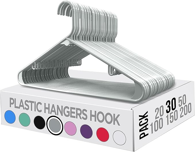 Utopia Home Plastic Hangers 30 Pack - Image 7