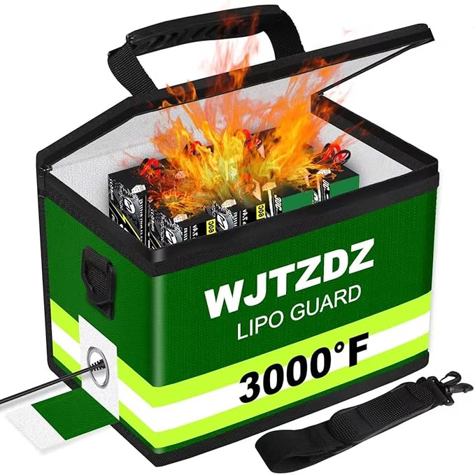 2025 Upgraded Lipo Battery Fireproof Explosionproof Safe Bag, 4 Layers of Heat by Unknown