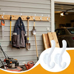 8 Pack Coat Hooks Wall Mount Heavy Duty Utility Retro Double Hooks - Image 9