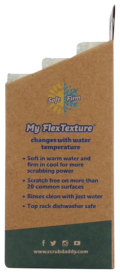 Scrub Daddy Dye Free Sponge Daddy 3 Count, 3 Ct - Image 6