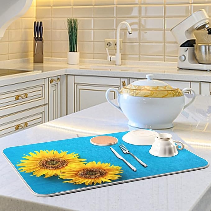 Absorbent Dish Drying Mat for Kitchen Counter - Image 6