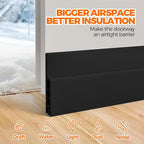 Holikme Door Draft Stopper Under Door Draft Blocker Insulator Doors Sweep - Image 2