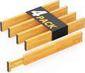 SpaceAid 4 Pack Bamboo Drawer Dividers by SpaceAid