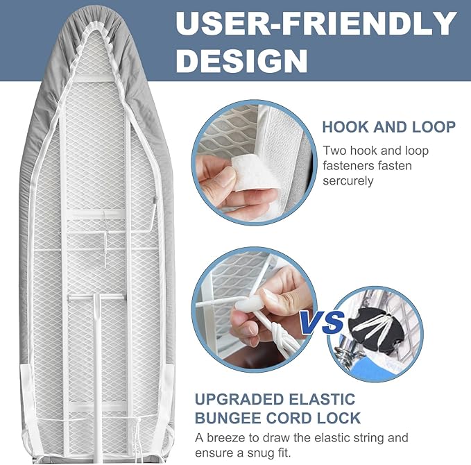 14x42 Inch Over-The-Door Ironing Board Cover - Image 3