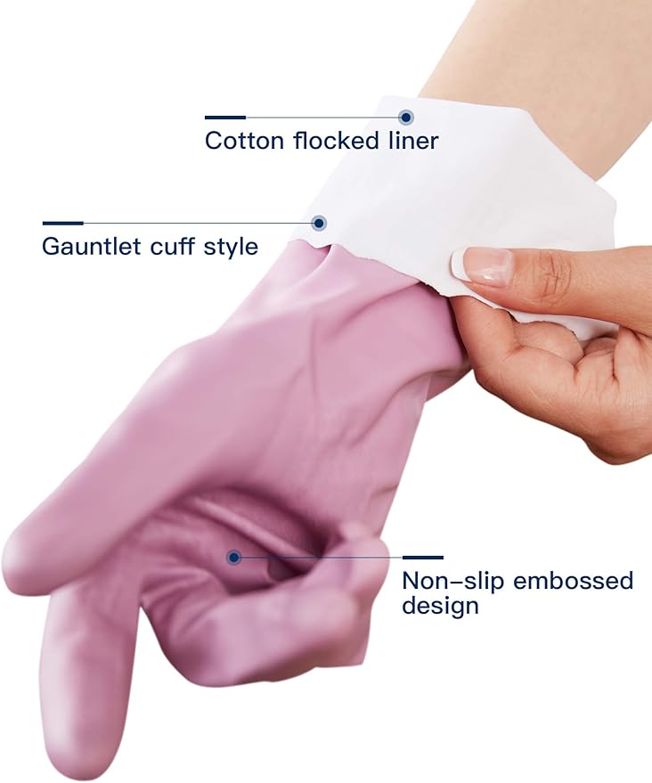 LANON wahoo Skin-Friendly Cleaning Gloves, Dishwashing Kitchen Gloves - Image 2