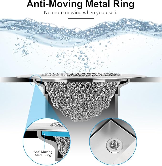 Revolutionary Kitchen Sink Drain Strainer, Patented Reversible Kitchen Sink - Image 3