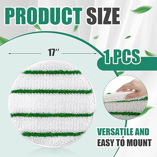 Tioncy 17 Inches Synthetic Carpet Bonnet Scrubber Brush Carpet Bonnets Pads - Image 2