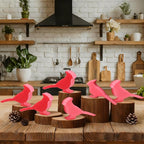 Tioncy 12 Pack Christmas Red Bird Kitchen Sponges Red Cardinal Bulk Dual Sided - Image 6
