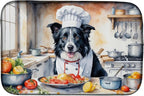 Caroline's Treasures DAC6212DDM Border Collie The Chef Dish Drying Mat by CarolinesTreasures