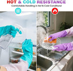 Elgood Reusable Long Sleeve Dishwashing Cleaning Gloves - Image 4