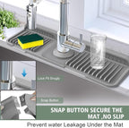 17.7-Inch Kitchen Sink Splash Guard Mat | 7° Slope - Image 2